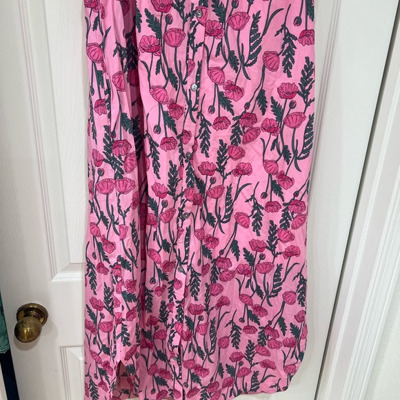 Entro Pink Floral Ruffle Midi Dress - Picture 7 of 11